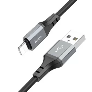 Cablu Hoco X86 Spear cable for Lighting 2.4A (1m) [Black]